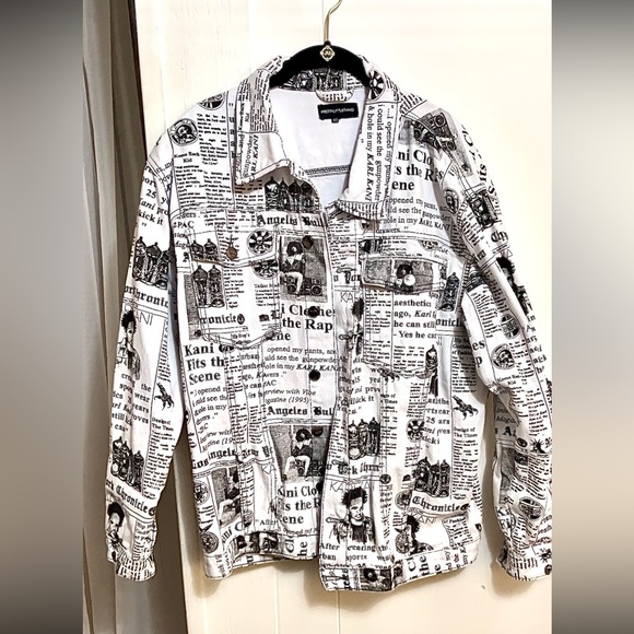 PLT Newspaper Denim Jacket - Picture 5 of 9